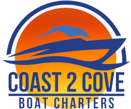 Coast 2 Cove logo blue and orange